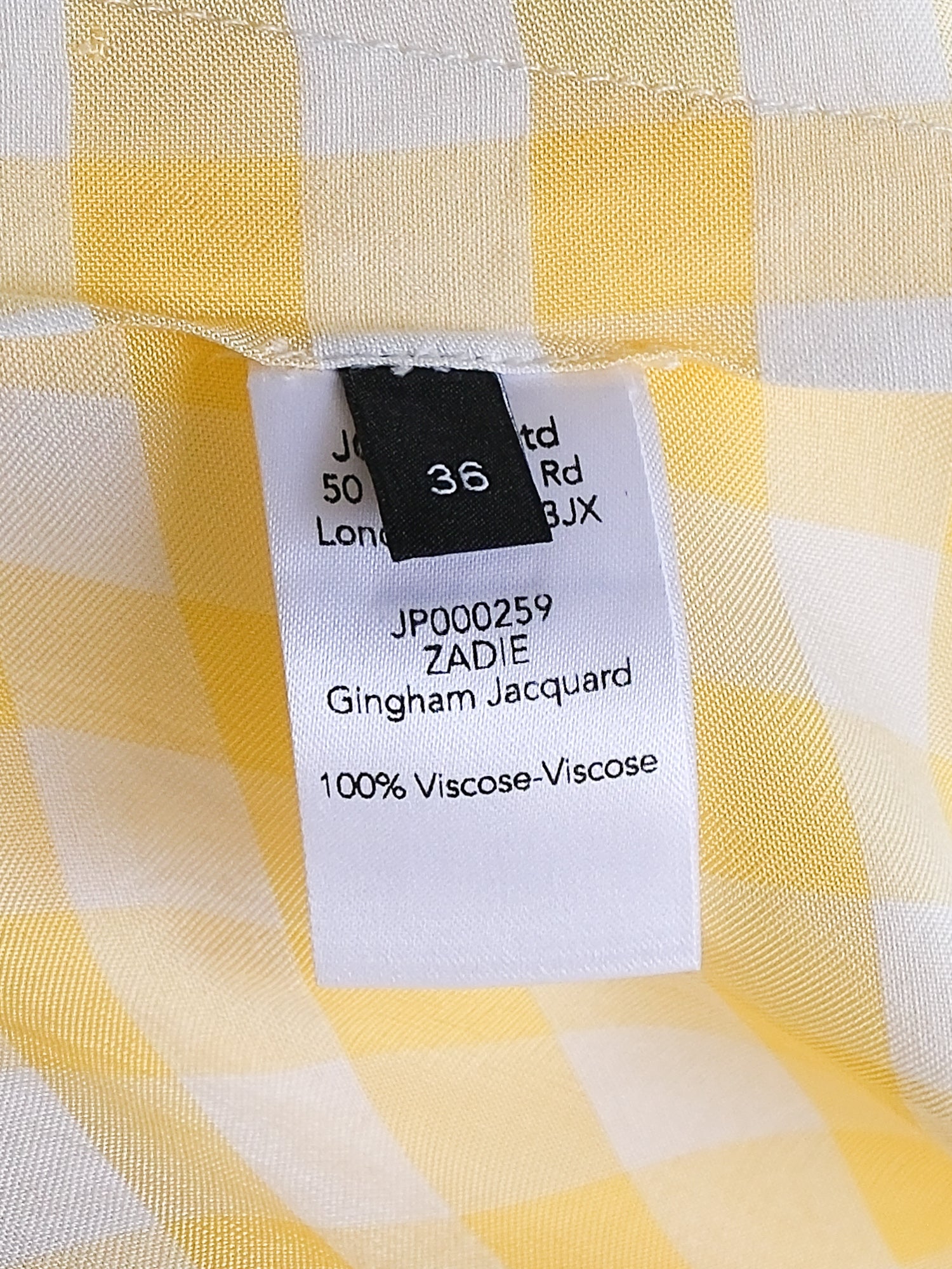 'Zadie' Gingham Jacquard Midi Dress, Size AU 8