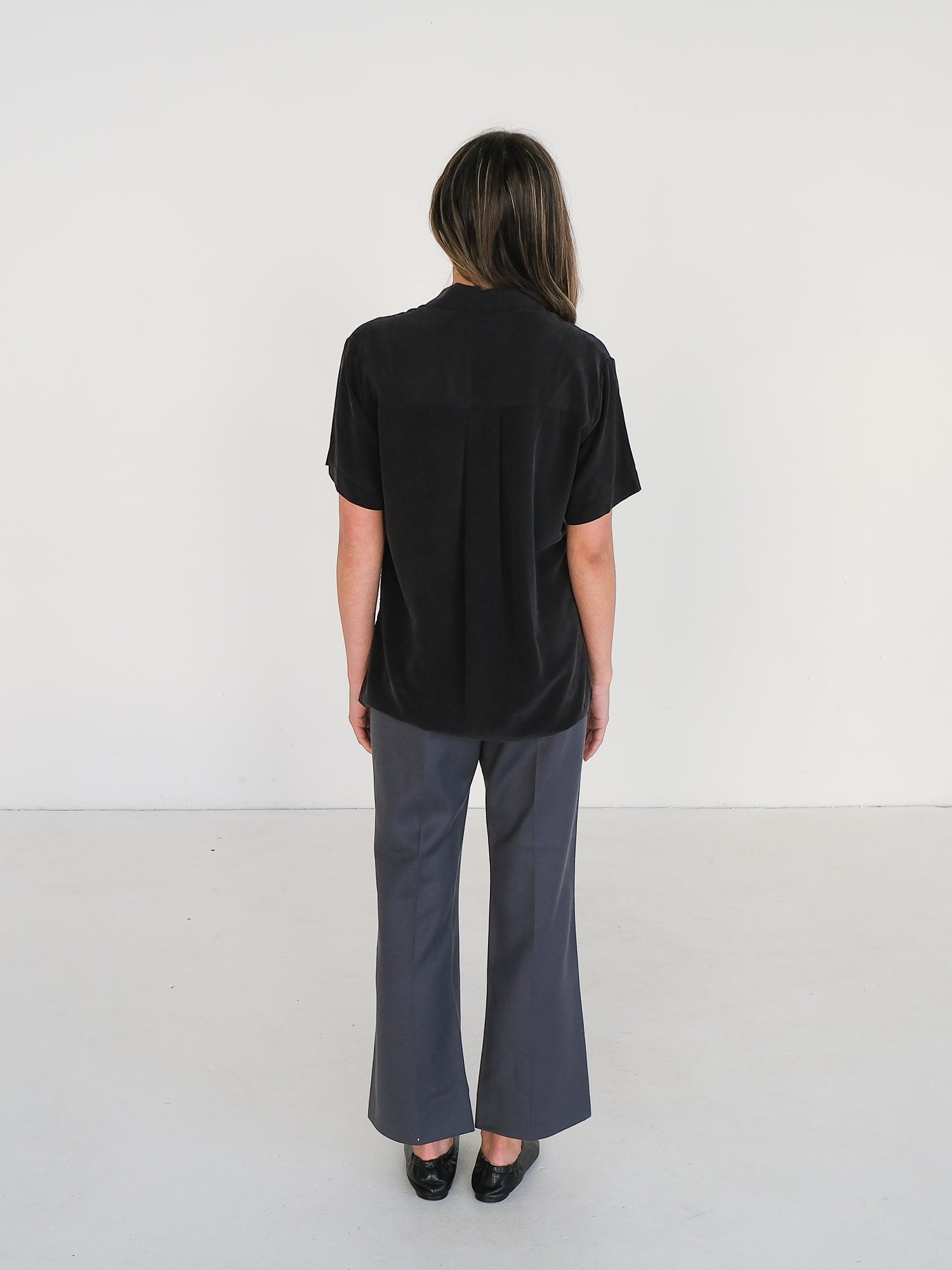 Silk Short Sleeve Shirt, Size 1 | AU 6